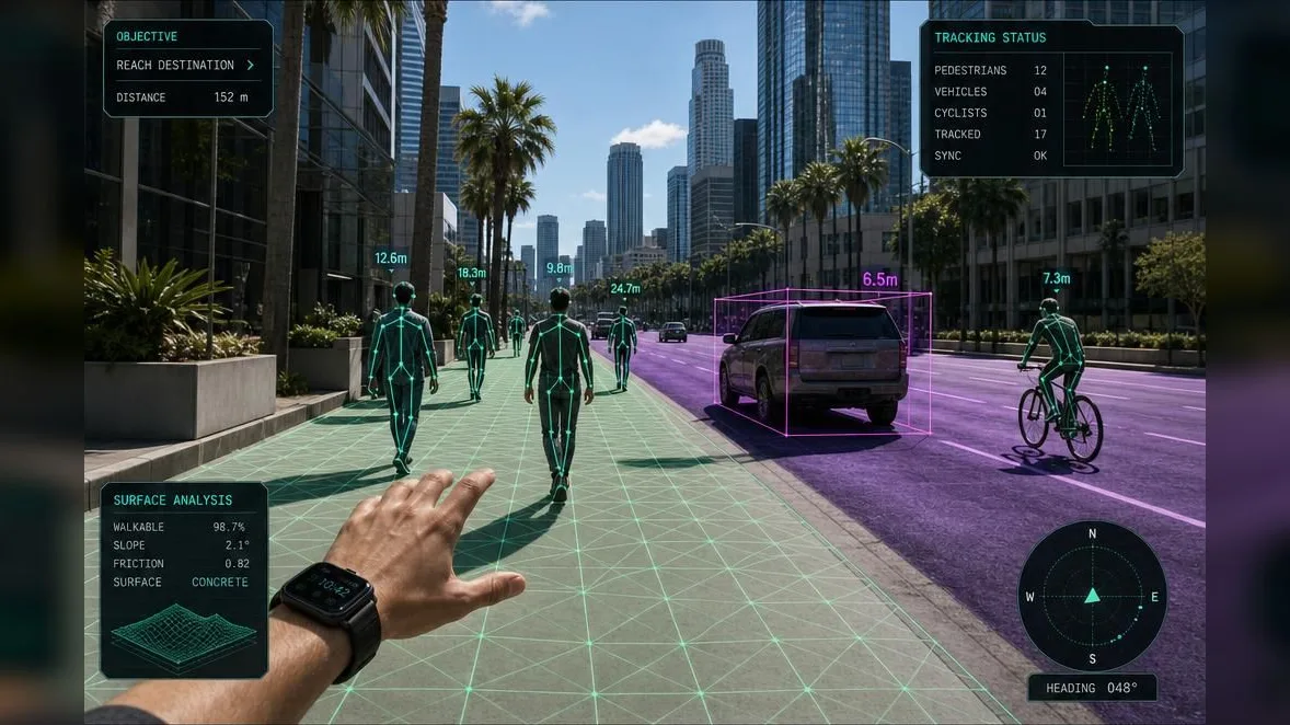 A detailed game environment illustrating gameplay used to create AI training data